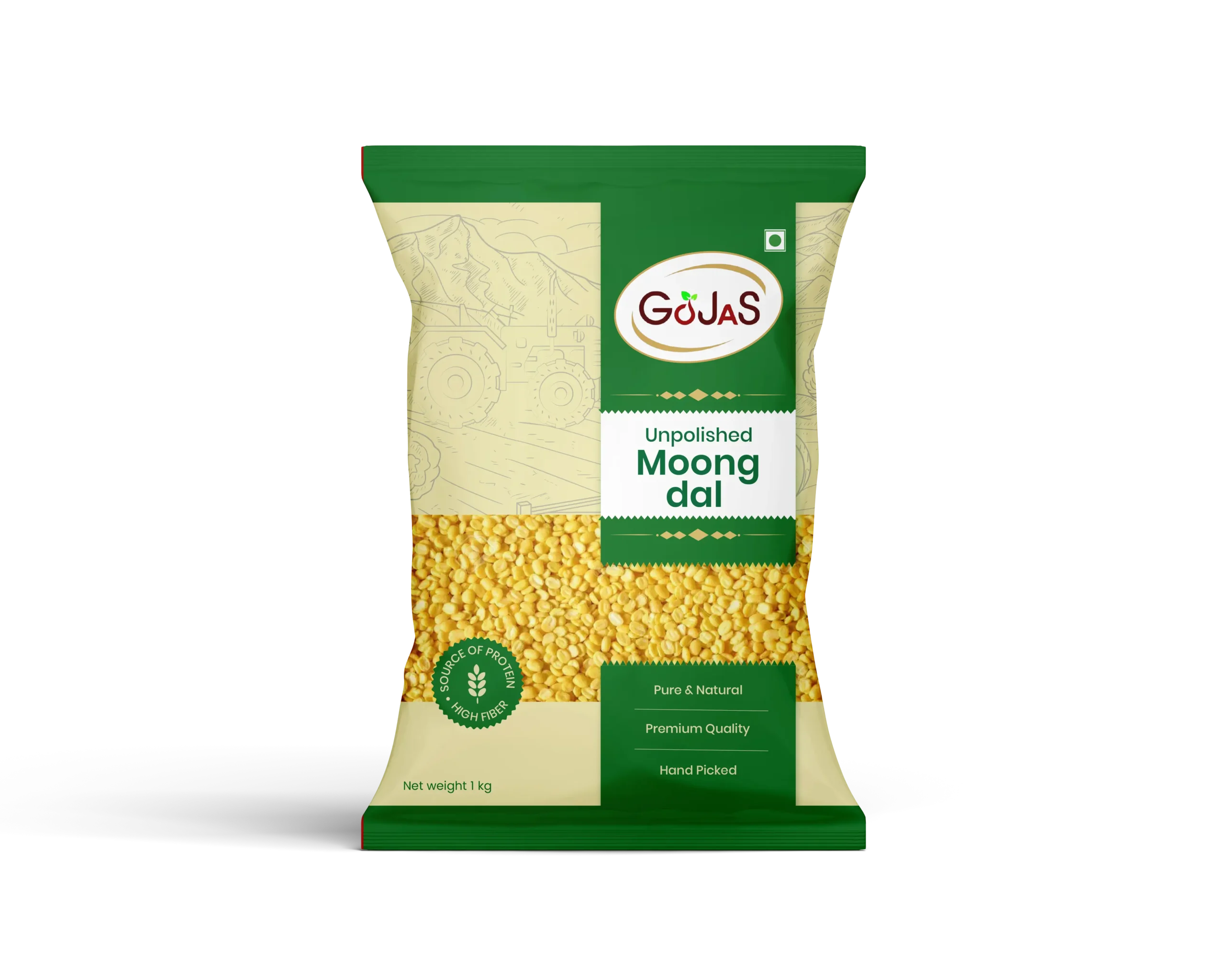 Gojas Moong Dal Sachet Bag Front